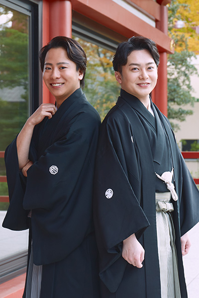 中村鶴松さん、中村莟玉さん