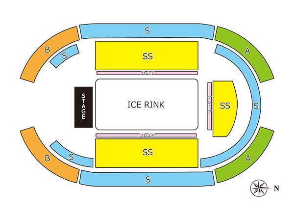 Fantasy on Ice 2018 座席図