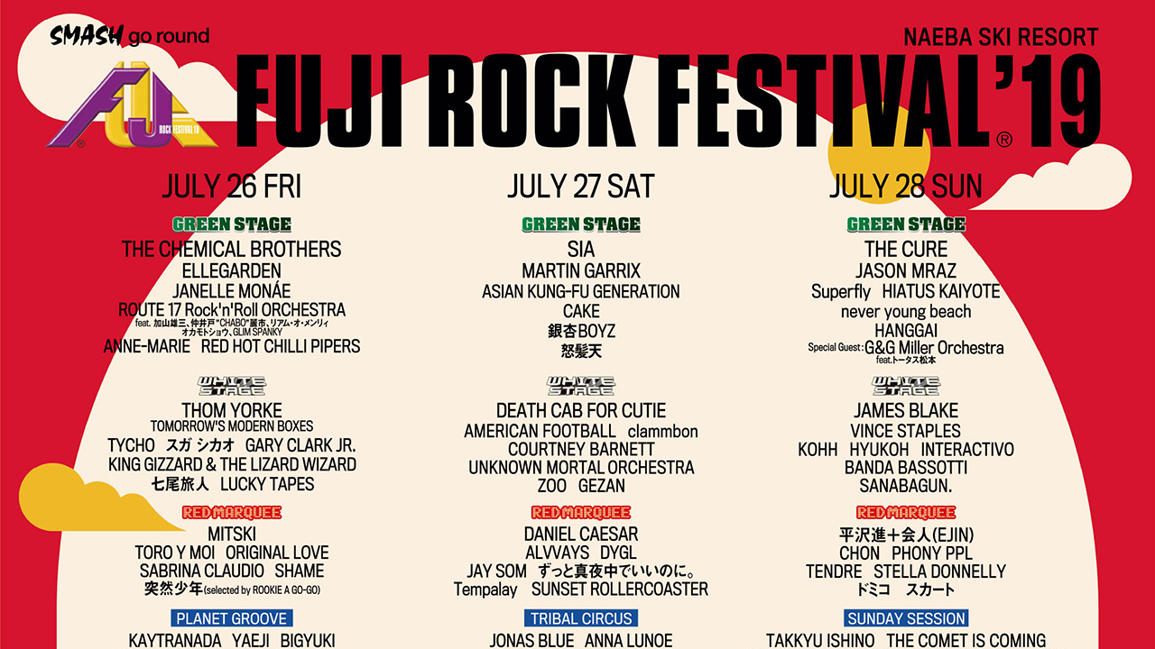 FUJI ROCK FESTIVAL'19 チケット情報