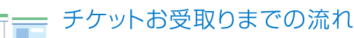 チケットお受取りまでの流れ