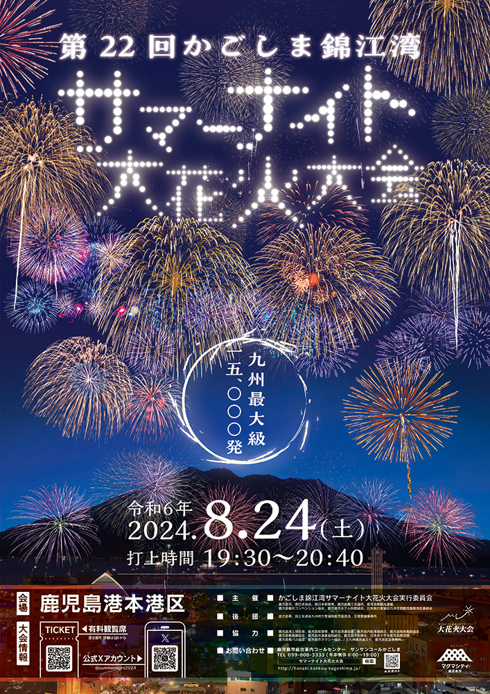 第22回 かごしま錦江湾サマーナイト大花火大会