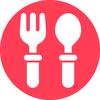 ナイフとスプーンのアイコン