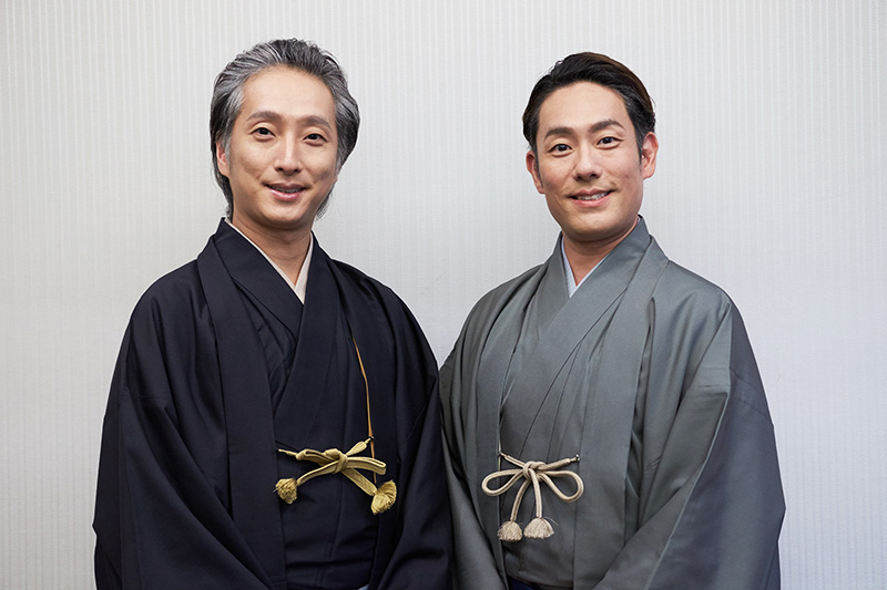 （左から）中村七之助さん、中村勘九郎さん