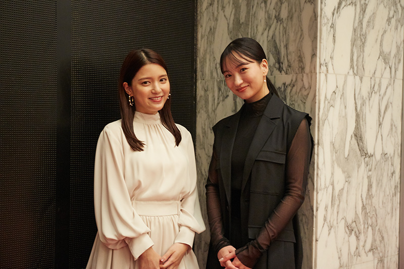 華 優希さん、川島海荷さん