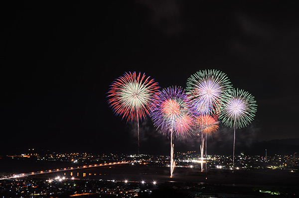 大井川大花火大会花火写真