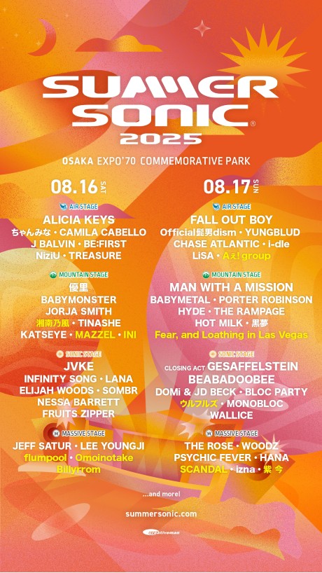 SUMMER SONIC 2025m8/16 1DAY`Pbgn