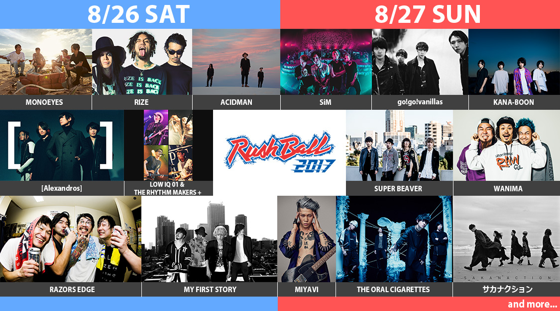 RUSH BALL 2017 チケット