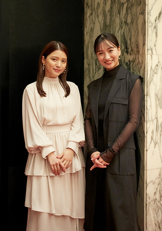 華 優希さん、川島海荷さん