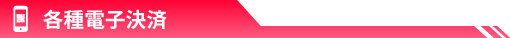各種電子決済