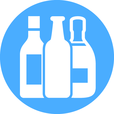 酒瓶3本のアイコン