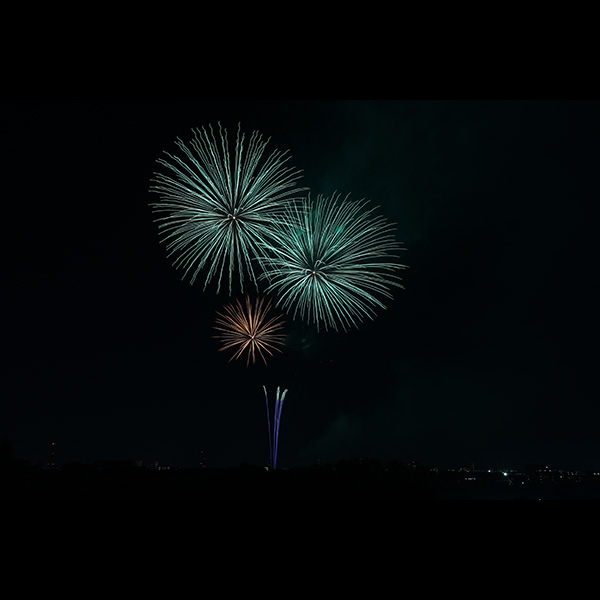 朝霞市民祭り彩夏祭花火写真