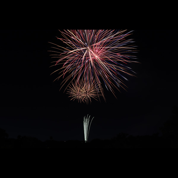 朝霞市民祭り彩夏祭花火写真