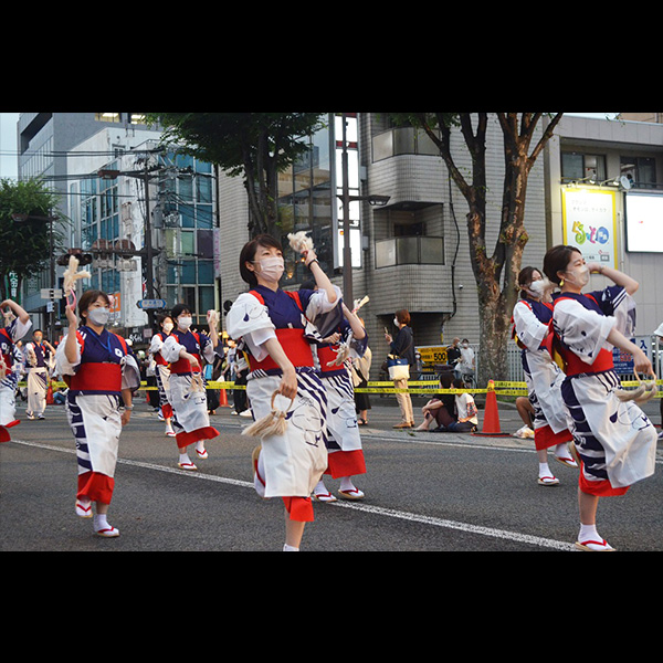 福島わらじまつり花火写真