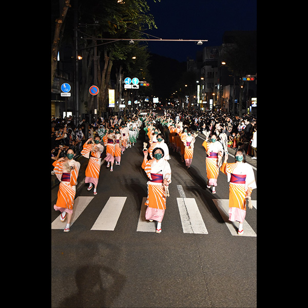 福島わらじまつり花火写真